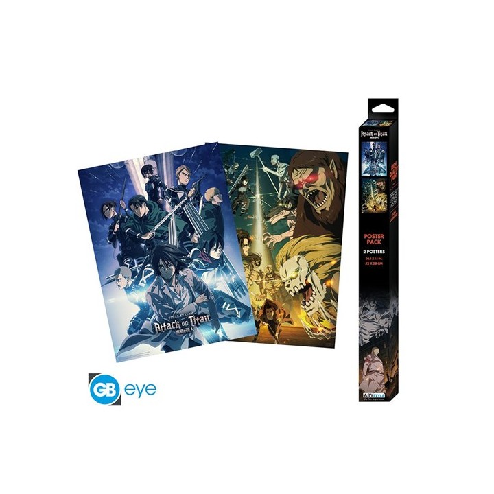 ABYSTYLE ATTACK ON TITAN - Set 2 Poster : "Chibi Poster Set 2"
