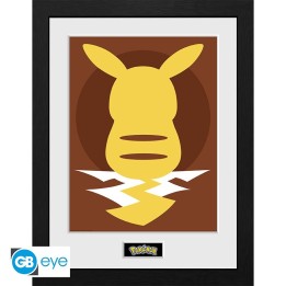 ABYSTYLE POKEMON - Poster incorniciato: "Pikachu Silhouette 25" (30x40)