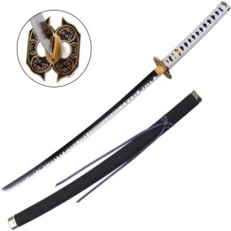 FL24923.55 Katana Fantasy Nera e Bianca - Acciaio 105cm