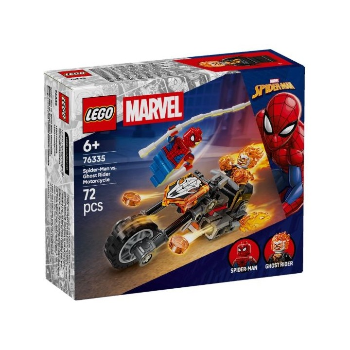 LEGO 76335 SUPER HEROES MARVEL - Spider-Man vs. Ghost Rider in motocicletta