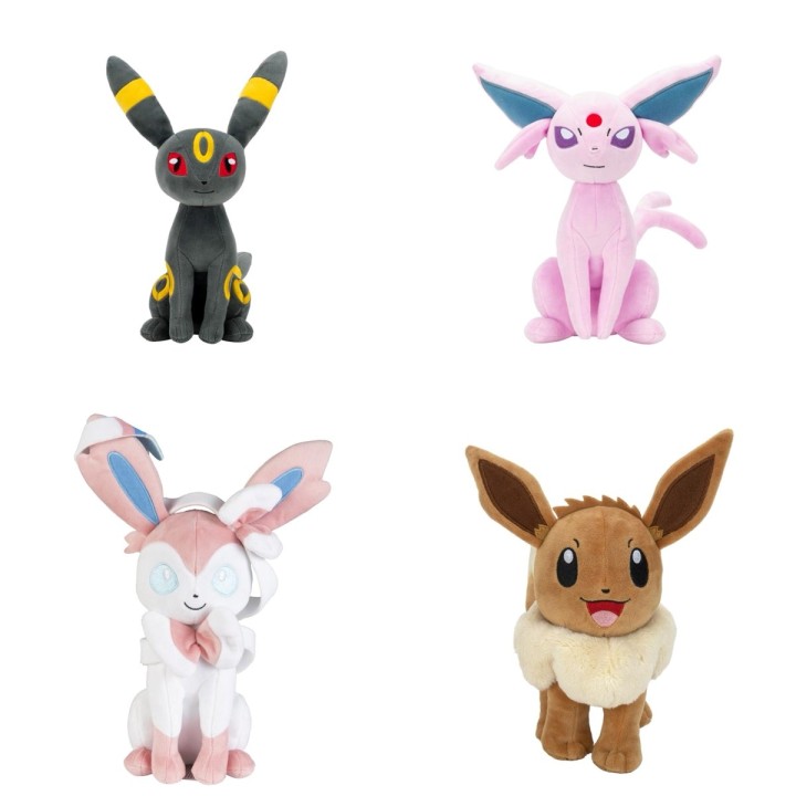 JAZWARES Peluche: Pokemon - Eevee Evolutions 20 cm (Assortito 6pz)