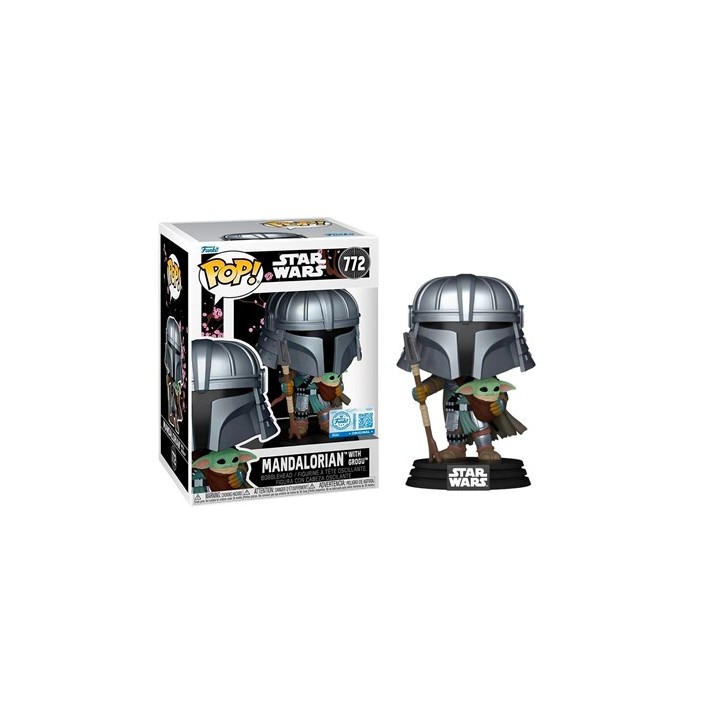 FUNKO POP Star Wars - 772 Mandalorian With Grogu (Exclusive) 9cm