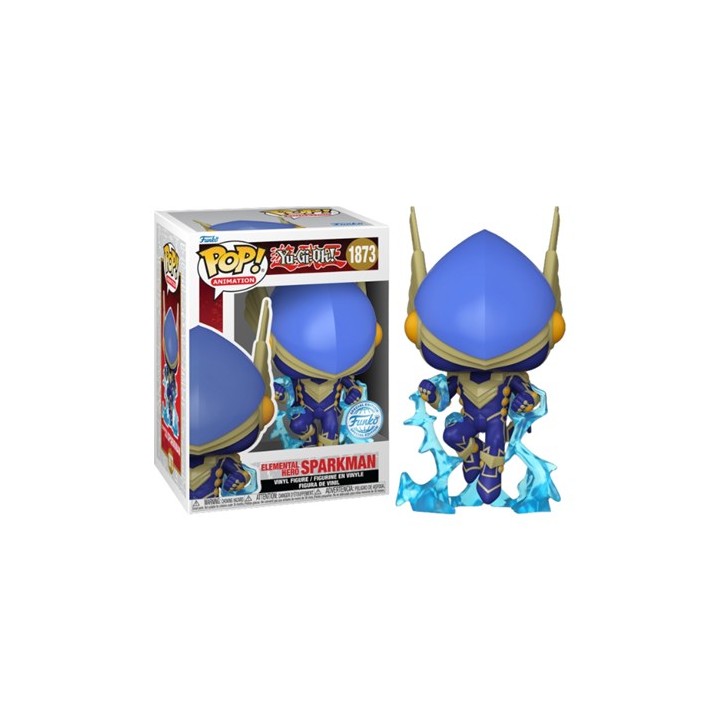 FUNKO POP Animation: Yu-Gi-Oh! - 1873 Elemental Hero Sparkman (Exclusive) 9 cm (Possibile allocazione)