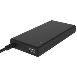 ITEK ALIMENTATORE UNIVERSALE SLIM PER NOTEBOOK 90W CON 12 CONNETTORI, PORTA USB 5V1A, 100/240VAC,