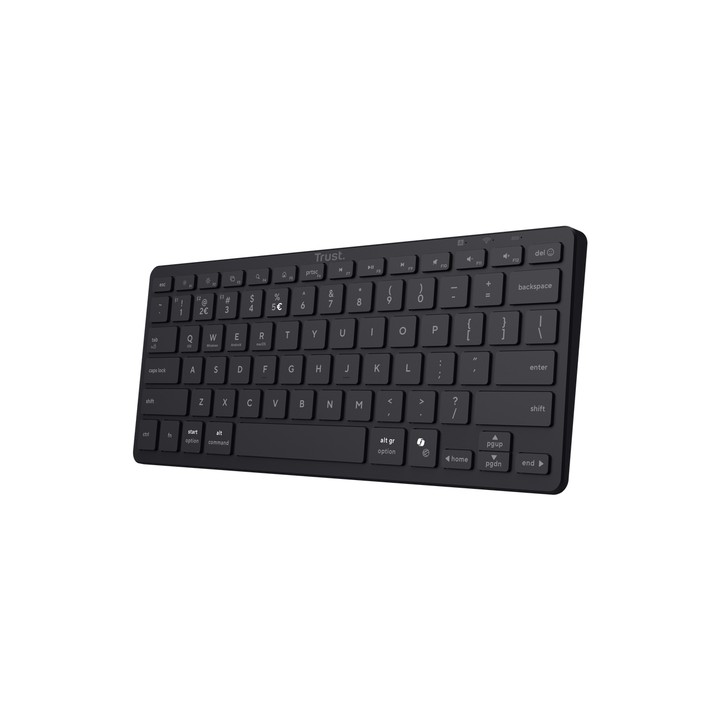 TRUST TASTIERA WIRELESS BLUETOOTH RICARICABILE MULTICONNECT 3 BT - LAYOUT ITALIANO - NADO II - NERA