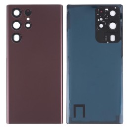 COVER POSTERIORE PER SAMSUNG GALAXY S22 ULTRA 5G S908B BORGOGNA