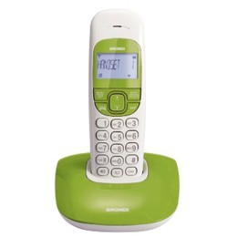 BRONDI TELEFONO CORDLESS NICE BIANCO/VERDE