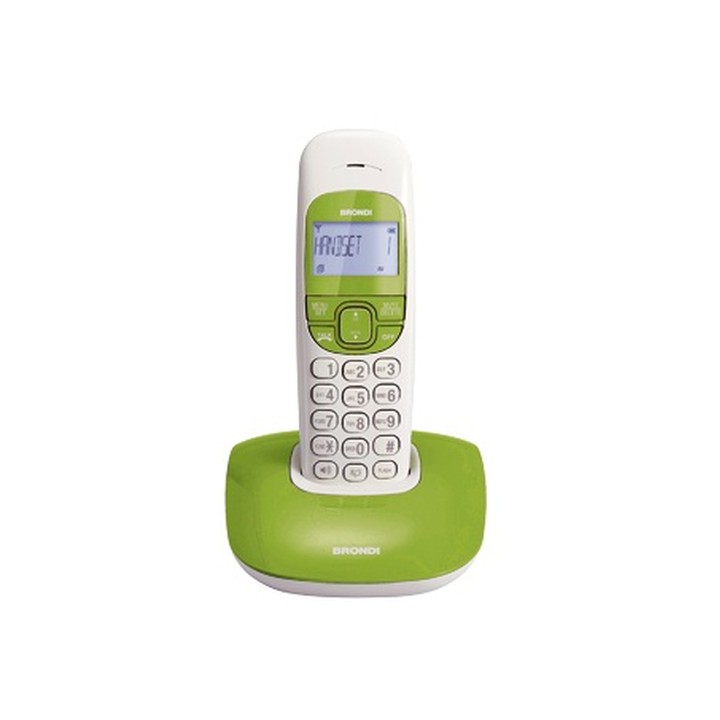BRONDI TELEFONO CORDLESS NICE BIANCO/VERDE