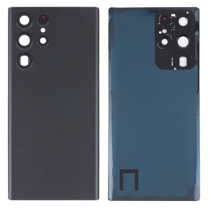COVER POSTERIORE PER SAMSUNG GALAXY S22 ULTRA 5G S908B NERO