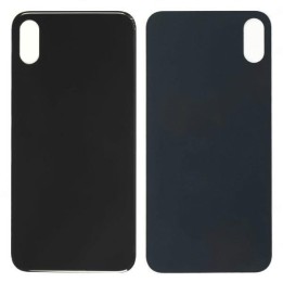 COVER POSTERIORE DI VETRO (BIG HOLE) PER APPLE IPHONE XS MAX 6.5 NERO