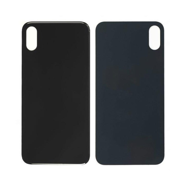 COVER POSTERIORE DI VETRO (BIG HOLE) PER APPLE IPHONE XS MAX 6.5 NERO