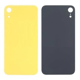 COVER POSTERIORE DI VETRO (BIG HOLE) PER APPLE IPHONE XR 6.1 GIALLO