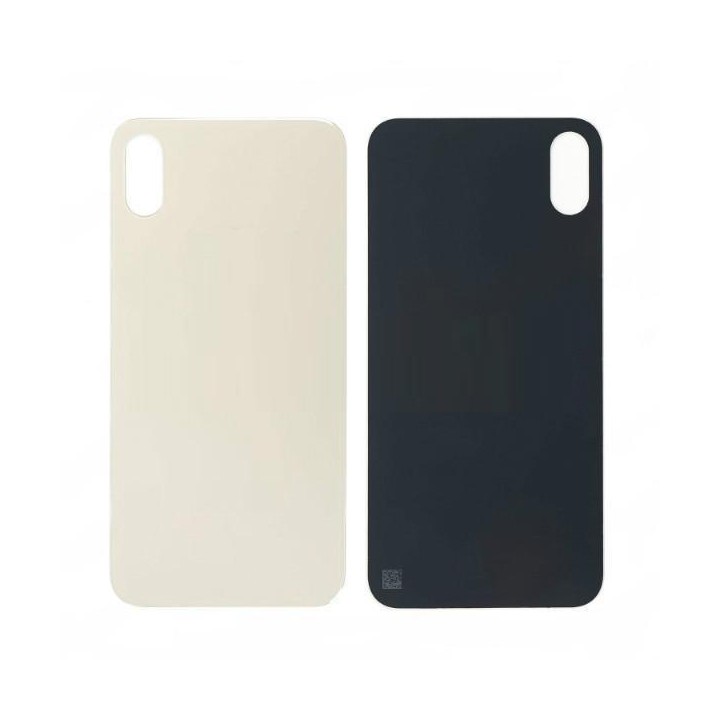 COVER POSTERIORE DI VETRO (BIG HOLE) PER APPLE IPHONE XS 5.8 ORO
