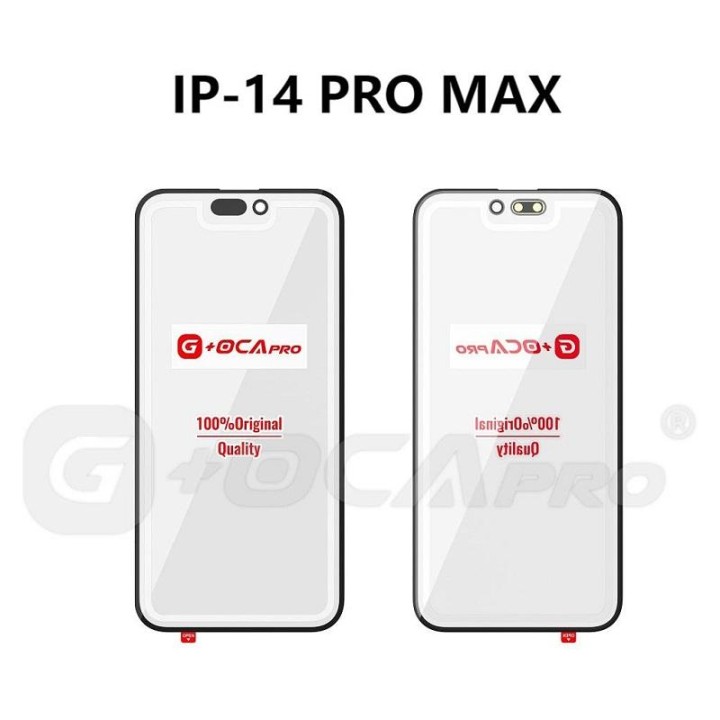 G+ PRO VETRO + OCA PER APPLE IPHONE 14 PRO MAX 6.7 NERO