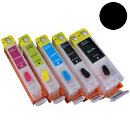 Cartuccia ricaricabile vuota per Canon .CLI-551 nero con chip autores.