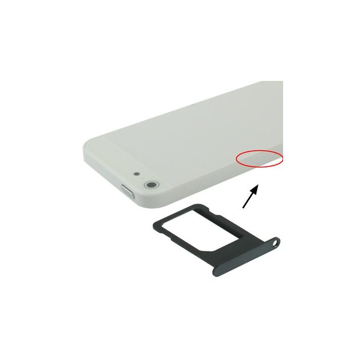 SIM TRAY PER APPLE IPHONE 5G NERO
