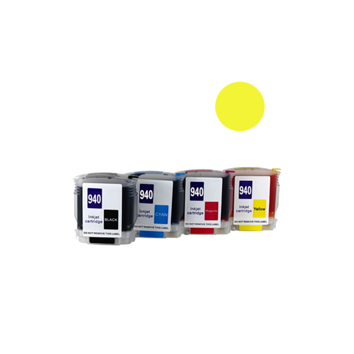 Cartuccia ricaricabile vuota per HP 940 C4909AE giallo con chip autor.