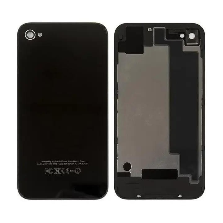 COVER POSTERIORE PER APPLE IPHONE 4S COLORE NERO