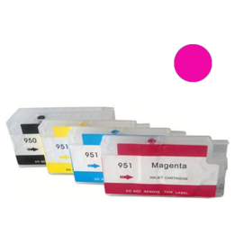 Cartuccia ricaricabile vuota per HP 951 CN051AE magenta con chip auto.