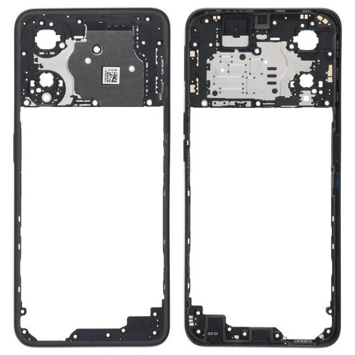 COVER CENTRALE B PER OPPO A78 5G (CPH2483 CPH2495) NERO ORIGINALE