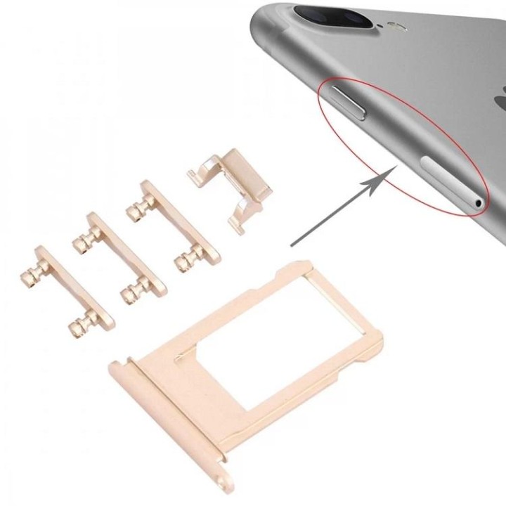 SET 4 PEZZI PORTA-SIM + TASTI VOLUME + TASTI POWER E TASTO VIBRAZIONE.