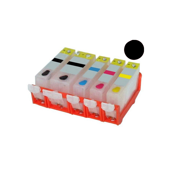 Cartuccia ricaricabile vuota .per Canon CLI-526 nero con chip autores.