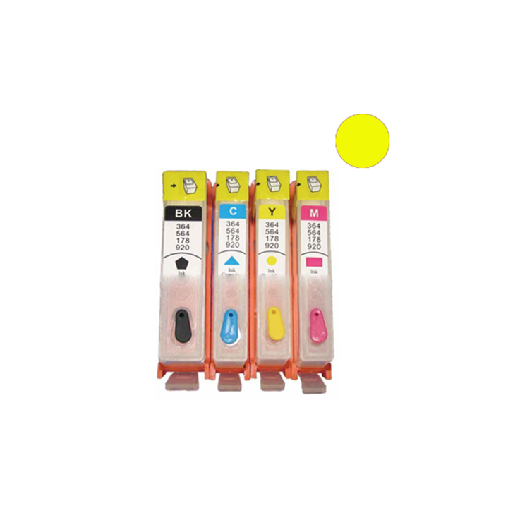 Cartuccia ricaricabile vuota per HP 920 CD974AE giallo con chip autor.