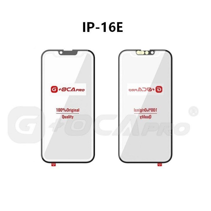 G+ PRO VETRO + OCA PER APPLE IPHONE 16E 6.1 NERO