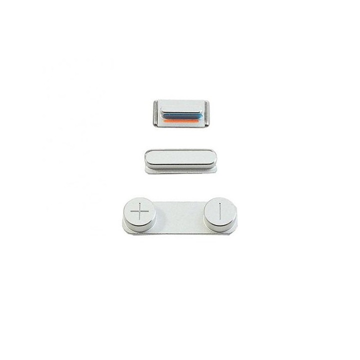 KIT SET DI TASTI PER IPHONE5S IPHONE 5S ARGENTO