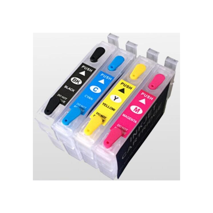 Kit 4 Cartuccia ricaricabili per Epson T2991-T2994 nero con chip auto.