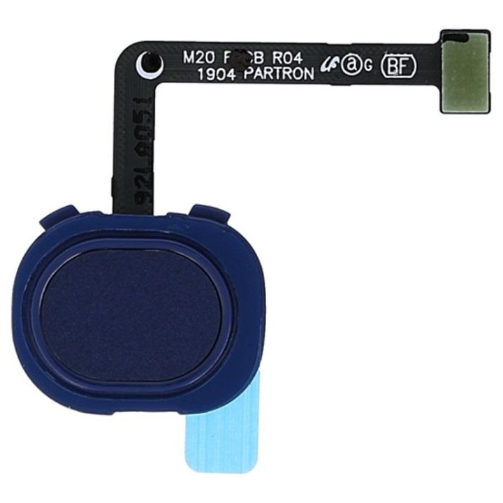 TASTO HOME + IMPRONTE FLEX COMPLETO PER SAMSUNG GALAXY M20 M205F BLU