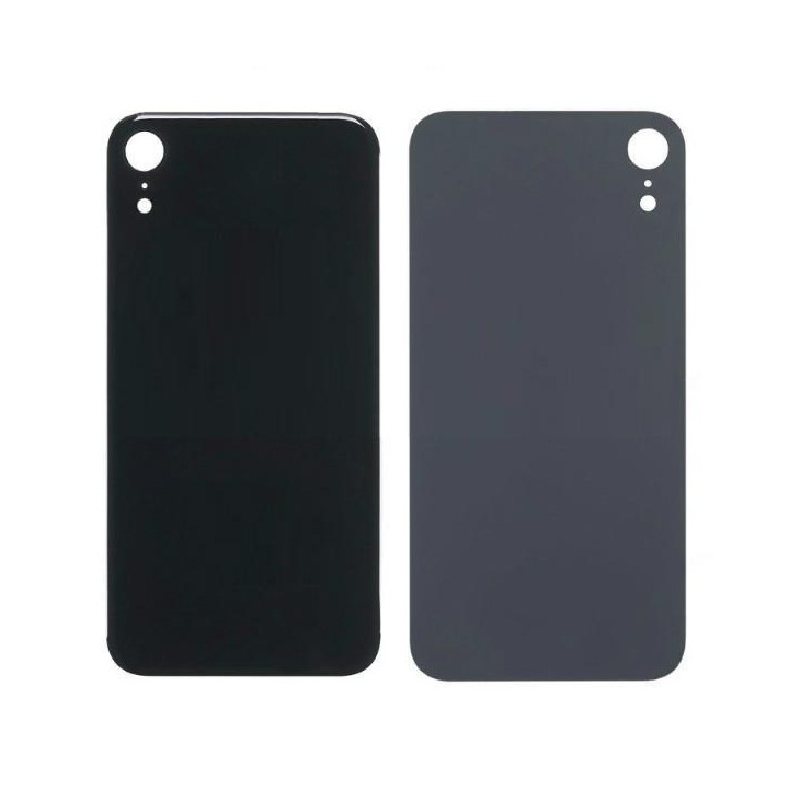 COVER POSTERIORE DI VETRO (BIG HOLE) PER APPLE IPHONE XR 6.1 NERO
