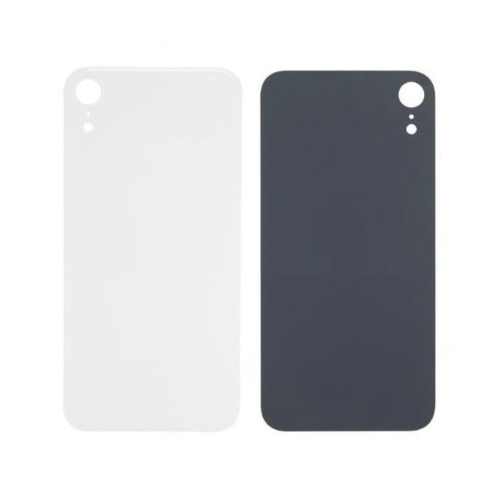 COVER POSTERIORE DI VETRO (BIG HOLE) PER APPLE IPHONE XR 6.1 BIANCO