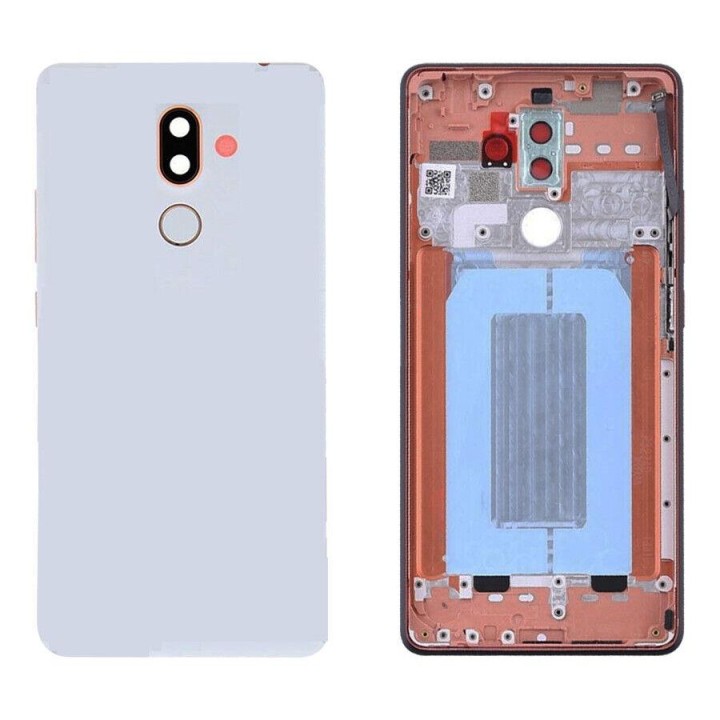 COVER POSTERIORE PER NOKIA 7 PLUS TA-1062 BIANCO