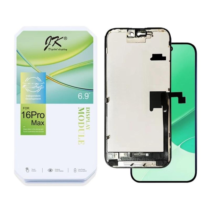 TOUCHSCREEN + DISPLAY LCD DISPLAY COMPLETO PER APPLE IPHONE 16 PRO MA.