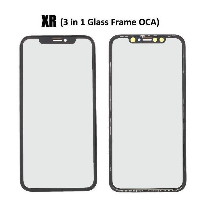 VETRO + SUPPORTO ORIGINALE PER APPLE IPHONE XR 6.1 NERO