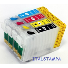 Cartuccia ricaricabile vuota per Epson T1631 nero con chip autoreset