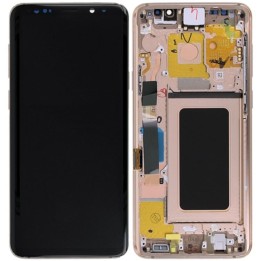 TOUCHSCREEN + DISPLAY LCD DISPLAY COMPLETO + FRAME PER SAMSUNG GALAXY.