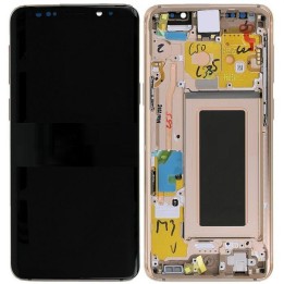 TOUCHSCREEN + DISPLAY LCD DISPLAY COMPLETO + FRAME PER SAMSUNG GALAXY.