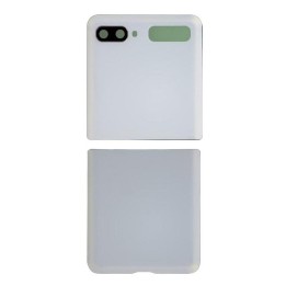 SET 2 PEZZI COVER POSTERIORE PER SAMSUNG GALAXY Z FLIP 5G F707B BIANCO