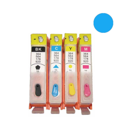 Cartuccia ricaricabile vuota per HP 920 CD972AE ciano con chip autore.