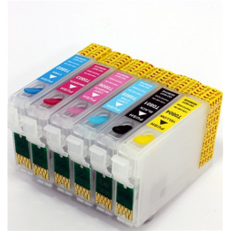 Cartuccia ricaricabile vuota per Epson T806 magenta chiaro con chip a.