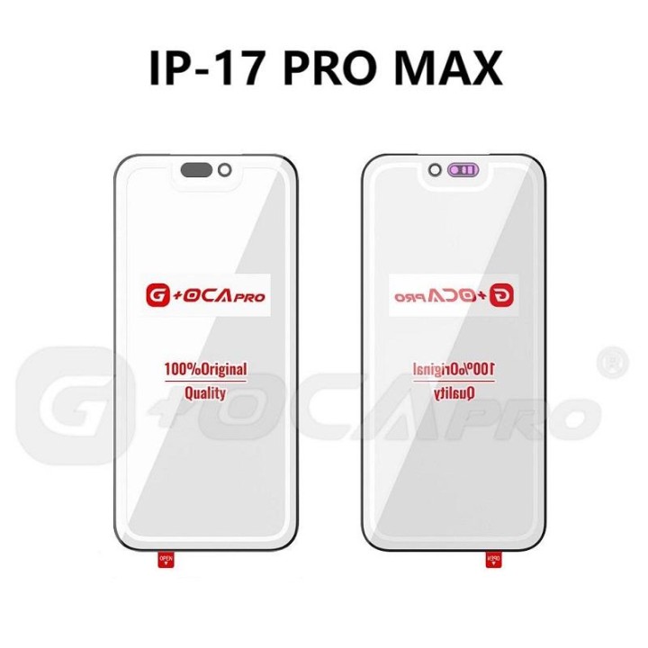 G+ PRO VETRO + OCA PER APPLE IPHONE 17 PRO MAX 6.9 NERO