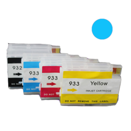 Cartuccia ricaricabile vuota per HP 933XL CN054AE ciano con chip aggi.