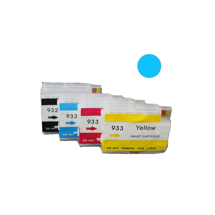 Cartuccia ricaricabile vuota per HP 933XL CN054AE ciano con chip aggi.