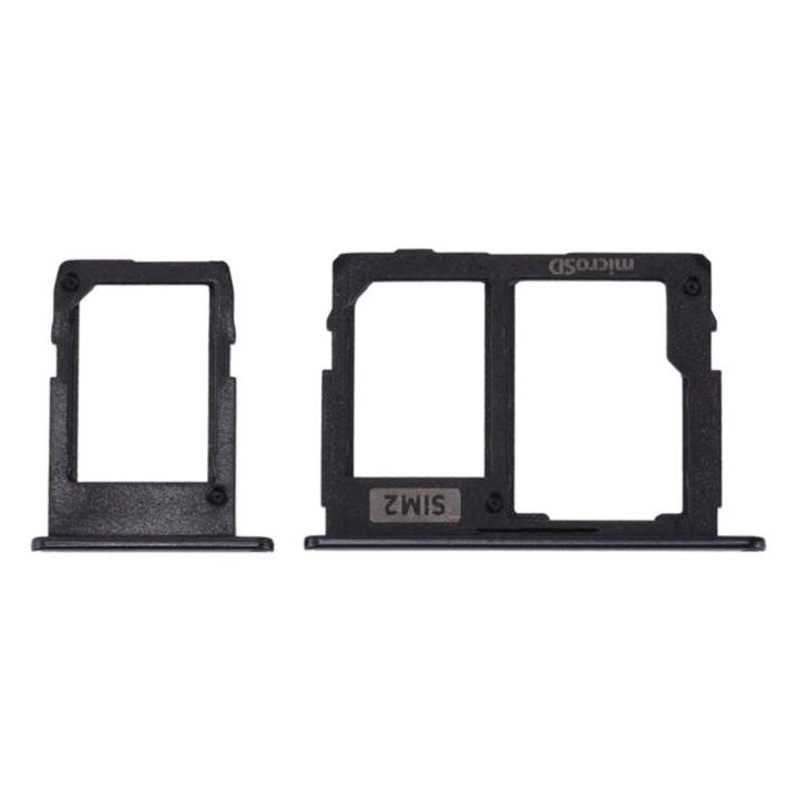 DUAL SIM TRAY + SDCARD TRAY PER SAMSUNG GALAXY J3 (2017) J330F NERO