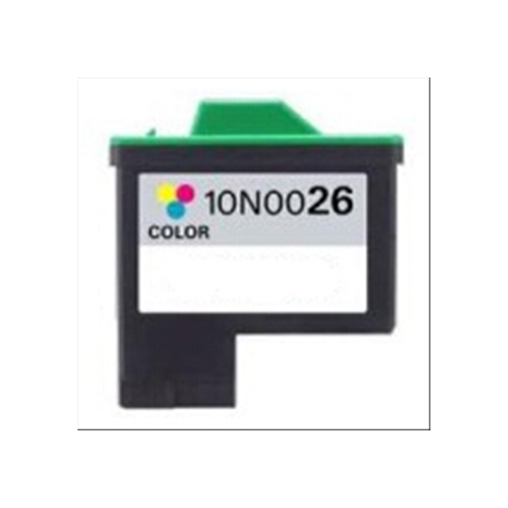 10N0026 Cartuccia rigenerata per LEXMARK 26 colori 640pag.