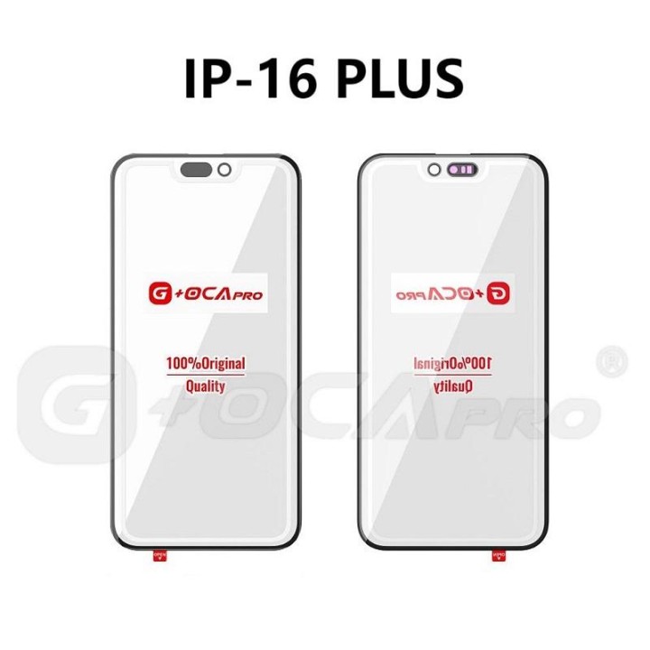 G+ PRO VETRO + OCA PER APPLE IPHONE 16 PLUS 6.7 NERO