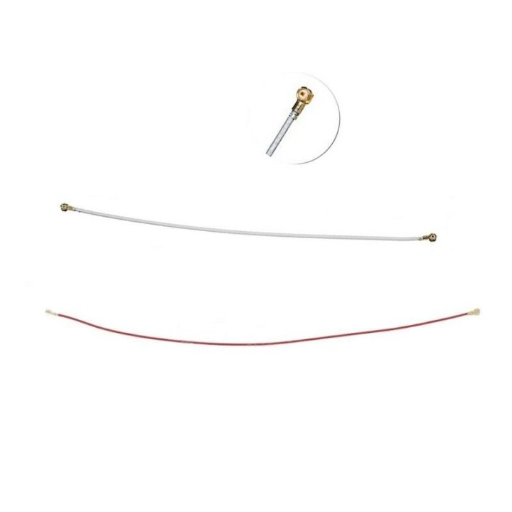 SET 2 ANTENNA PER SAMSUNG GALAXY S20 FE G780F (ROSSO 124MM / BIANCO 1.