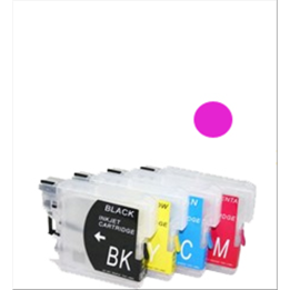 Cartuccia ricaricabile vuota per Brother LC985 LC980 LC1100 magenta